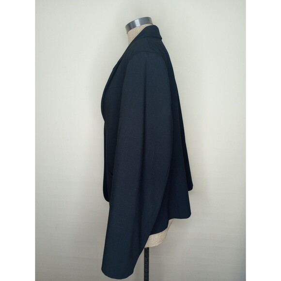 Calvin Klein Women's Jacket Blazer Black Plus Size 22W Dark Academia - Picture 2 of 9